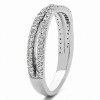 0.46 Carat Pave Cross Over Ring