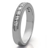 0.25 Carat 10 Stone Open Ended Channel Set Wedding Ring