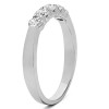 0.25 Carat Five Stone Shared Prong Pinched Shank Wedding Band