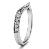 0.31 Ct. Knife Edge Vintage Curved Wedding Ring