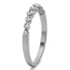0.33 Carat Thin Shared Prong Wedding Band