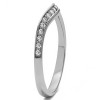 0.17 Ct. Black Thin Knife Edged Curved Anniversary Band