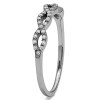 0.15 Carat Pave Set Infinity Wedding Ring