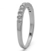 0.3 Carat Ten Stone French Cut Pave Set Wedding Ring