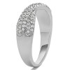 0.54 Carat Criss Cross Pave Set Anniversary Band