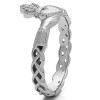 0.02 Carat Celtic Claddagh Wedding Ring