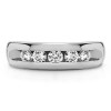 0.25 Ct. Wide Channel Set Men's Ring with Open End Design