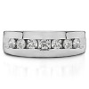 0.25 Ct. Channel Set Men's Ring with Open End Design