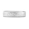 5 Millimeter Wide Hammered Finish Plain Men's Wedding Ring