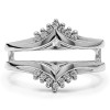 .50 Ct. Round Prong Set Chevron Ring Guard