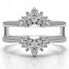0.53 Ct. Double Row Round Prong Set Ring Guard