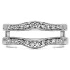 0.14 Ct. Contour Prong In Channel Set Enhancer Ring Guard