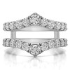 0.74 Ct. Graduated Shared Prong Contour Ring Guard