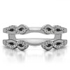 0.22 Ct. Cathedral Infinity Designed Wedding ring guard
