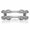 0.32 Ct. Shared Prong Cathedral Infinity Ring Guard