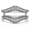 0.75 Ct. Vintage Filigree and Milgrained Contour Ring Guard
