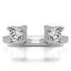 0.25 Ct. Two Stone Round Ring Wrap Enhancer