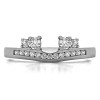 0.34 Ct. Four Stone Solitaire Anniversary Ring Wrap Enhancer