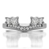 0.5 Ct. Four Stone Solitaire Anniversary Ring Wrap Enhancer
