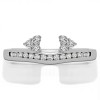 0.51 Ct. Round Cluster Contour Channel Set Anniversary Ring Wrap