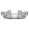 0.34 Ct. Prong Cluster and Channel Set Ring Wrap Enhancer