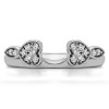 0.16 Ct. Heart Shaped Anniversary Ring Wrap