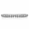0.25 Carat Double Shared Prong Thin Wedding Band