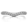 0.5 Ct. Fifteen Stone Delicate Curved Wedding Ring