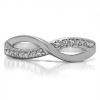 0.14 Carat Infinity Pave Set Wedding Ring