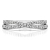 0.46 Carat Pave Cross Over Ring
