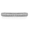 0.34 Carat Milgrained Pave Set Vintage Wedding Ring