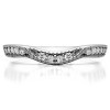0.31 Ct. Knife Edge Vintage Curved Wedding Ring