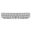 0.58 Carat Double Row U Set Shared Prong Wedding Ring