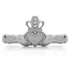 0.02 Carat Celtic Claddagh Wedding Ring