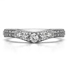 0.33 Ct. Vintage Engraved Curved Ring