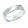 5 Millimeter Wide Hammered Finish Plain Men's Wedding Ring