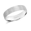 5 Millimeter Brushed Finish Wide Plain Men's Wedding Ring