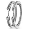 0.4 Ct. Channel Set Cathedral Ring Guard Enhancer
