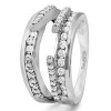 0.5 Ct. Combination Cathedral and Classic Ring Guard