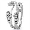 0.24 Ct. Infinity Cathedral Celtic ring guard