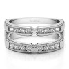 0.51 Ct. Round X Design Channel Set Ring Guard