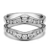0.48 Ct. Round Graduated Contour Ring Guard