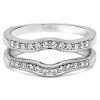 0.14 Ct. Contour Prong In Channel Set Enhancer Ring Guard