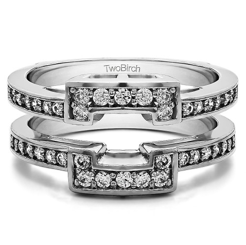 .50 Ct. Square Halo Ring Guard