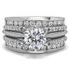 0.5 Ct. Combination Cathedral and Classic Ring Guard