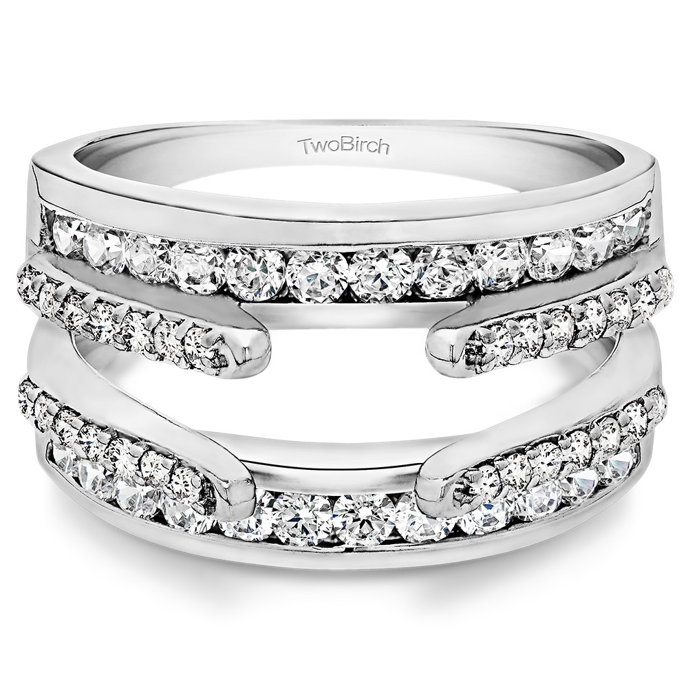 0.5 Ct. Combination Cathedral and Classic Ring Guard
