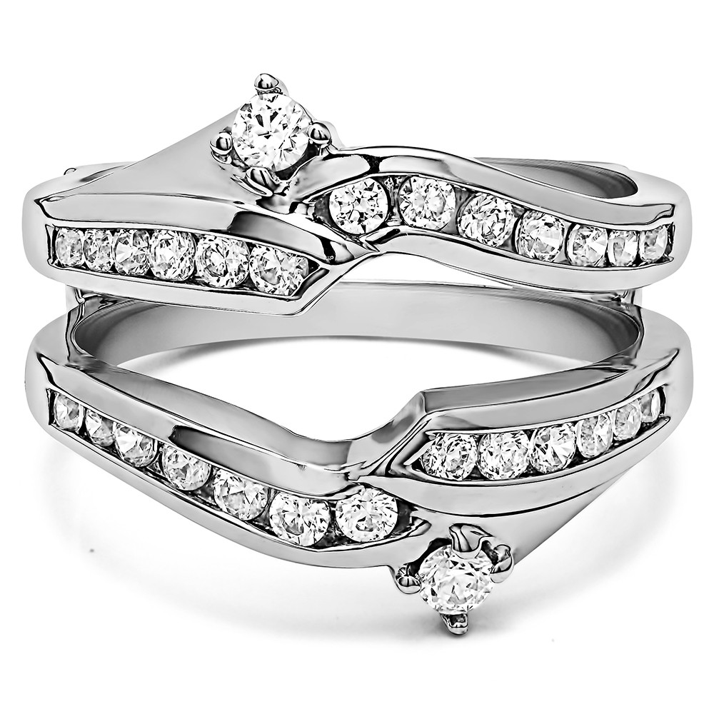 0.79 Ct. Round Ying Yang Anniversary Ring Guard