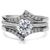 0.3 Ct. Bypass Prong Set Wedding Ring Guard