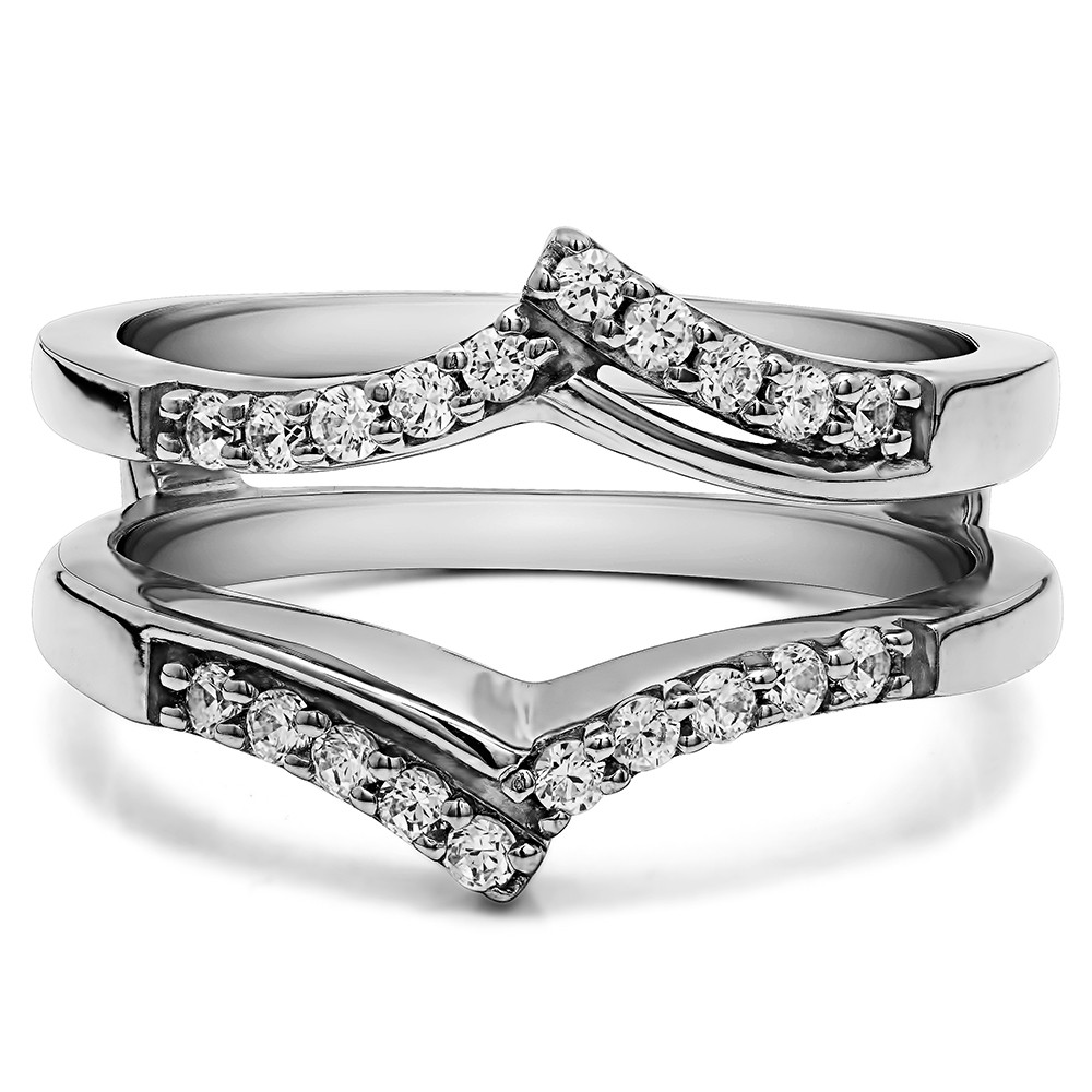 0.3 Ct. Bypass Prong Set Wedding Ring Guard