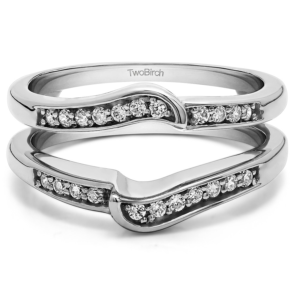 0.22 Ct. Channel Set Knott Designed Ring Guard Enhancer